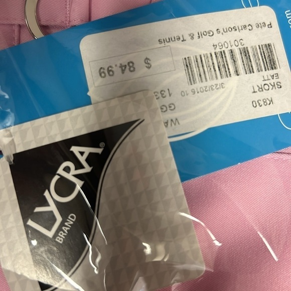 GG Blue Linx Skort pink lined Golf or Tennis skort w/white shorts NWT Sz-8. U9 - Picture 10 of 10